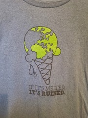 Vintage Ben & Jerrys Vermonts Finest Ice Cream T Shirt Climate Change Y2k Size M