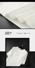 New Fashion Skull Trend Rhinestone Summer Short Sleeve Luxury Men T-Shirt
