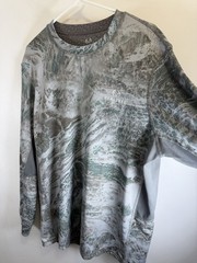 RealTree Fishing Mens Long Sleeve Shirt 2XL Aspect Rash Guard Reversible Camo