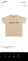 Nike X Fear Of God Nba Warm Up Shirt