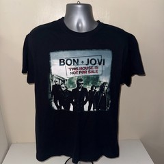 Bon Jovi This House Is Not For Sale Tour 2016 T Shirt Large Hard Rock Tee Black