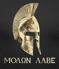 Rothco 61160 “Molon Labe” Spartan Black Short Sleeve T-Shirt – Size L – NWT