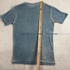Quiksilver Blue Short Sleeve Graphic Light Weight Shirt Men’s Medium Sheer