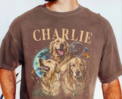 Custom Dog Photo Comfort Tee Personalized Pet Picture Shirt Gift Idea Soft