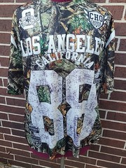 ROMWE Street Life Men’s 88 Number Branches Short Sleeve Jersey T-Shirt Size Med