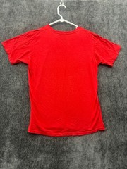 Adidas Go To Tee Shirt Mens Medium Red Short Sleeve Crew Neck Cotton Performance