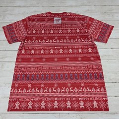 Los Angeles Angels T-Shirt Mens XL Red Holiday Ugly Sweater Print Baseball Tee