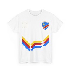 Congo DR Number 10 Soccer Shirt, Congolese Flag Soccer 2026 Jersey Style Shirt