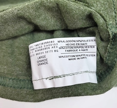 Hanes Men’s Size Large Heather Olive Green Crew Neck T-Shirt Cotton Blend