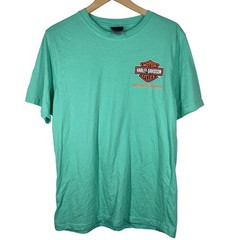 Harley-Davidson Grand Cayman Paradise Graphic T-Shirt Green Mens Medium