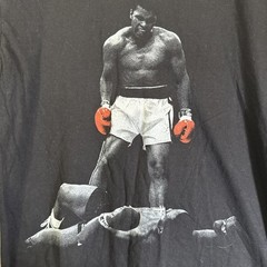 Muhammed ALI Shirt Medium Black Short Sleeve Boxing Fighting Iconic Casual