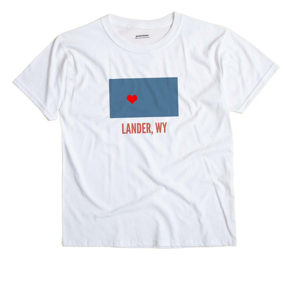 Lander Wyoming WY T-Shirt HEART