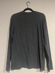 Men’s Crewneck Long Sleeve T-Shirt – Goodfellow & Co Blue Size small