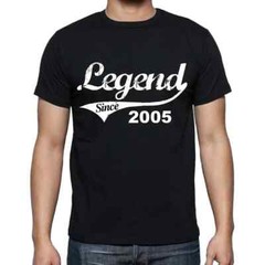 Men’s Graphic T-Shirt Legend Since 2005 19th Birthday Anniversary 19 Year Old