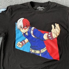 My Hero Academia Shirt Adult Medium Shoto Todoroki Fire Ice Funimation Anime