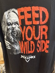Jack Links Beef Jerky T-Shirt Sasquatch Feed Your Wild Side XL Black New W/Tags