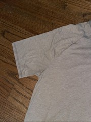 Coofandy Men’s Large Khaki Oatmeal Heather Short Sleeve Henley Stretch Shirt EUC