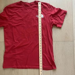 The North Face Men’s Short Sleeve T-Shirt Sunday Red Size L Logo Cotton Crew Nec