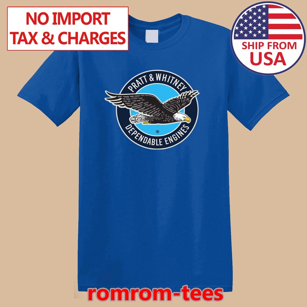 Pratt & Whitney Blue Size S-5XL