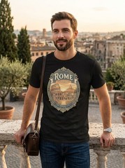 Rome Italy Colosseum Graphic T-Shirt Unisex Travel Tee