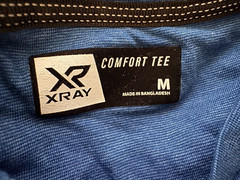 XRAY Comfort Tee Mens V-Neck T-Shirt Blue/Teal Short Sleeve Size Medium