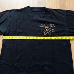 Salt Life Graphic T-Shirt Black Skull Fishing Hooks Short Sleeve Tee Size M