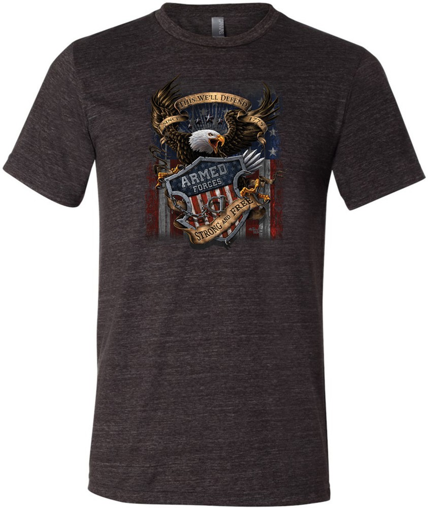 Buy Cool Shirts USA Armed Forces Tri Blend Shirt