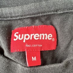 Supreme Black Graphic Logo Crew Neck Short Sleeve Cotton T-Shirt M RN101837