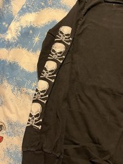 Vtg 90s Skull Crossbones Long Sleeve 1999 Good Sport Shirt Biker T-shirt XL