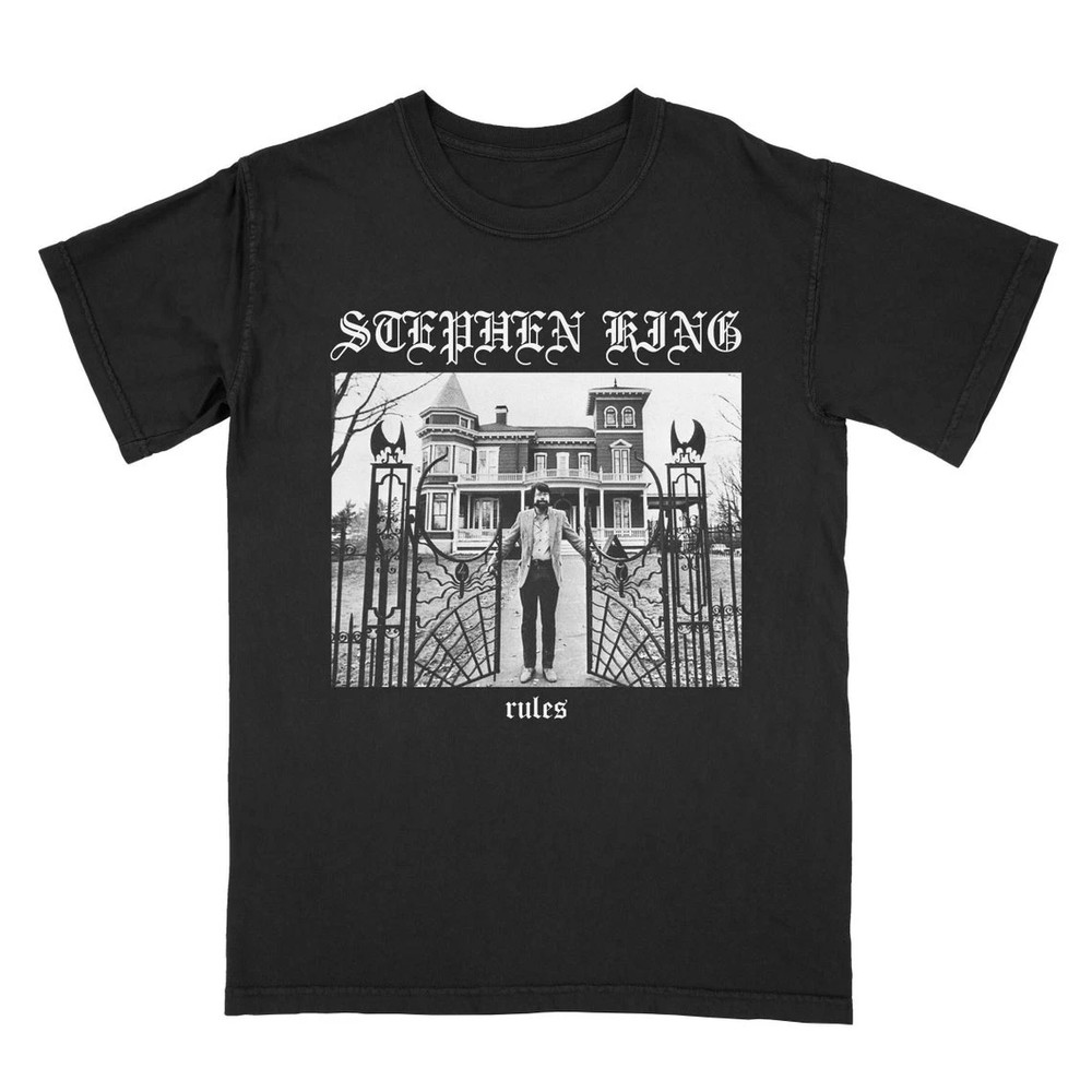 Stephen King Rules Monster Squad Black Cotton T Shirt Size S-5XL