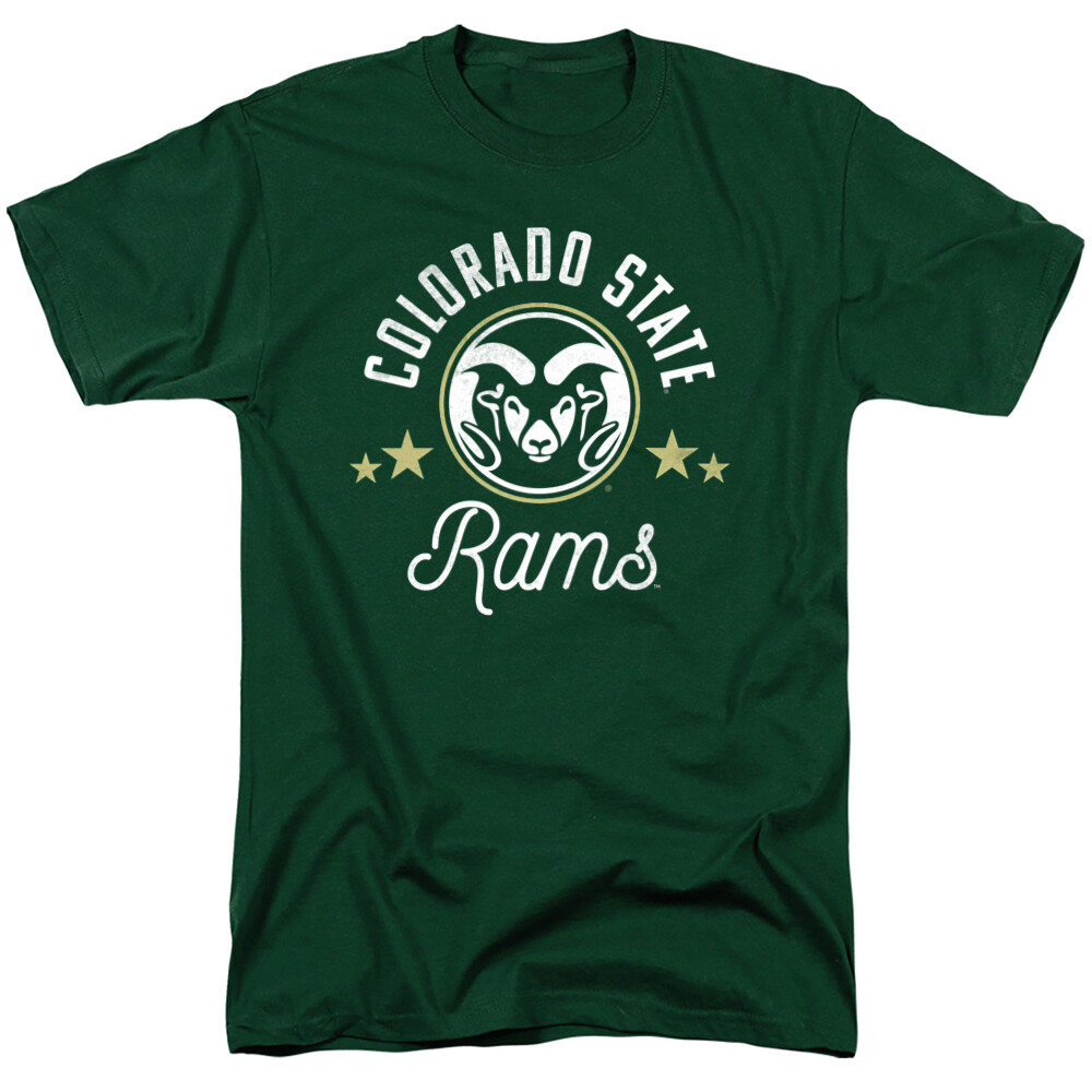 Colorado State University Adult T-Shirt Rams, Hunter Green, S-3XL