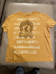 EXPRESS T Shirt Adult Mens Graphic Short Sleeve Gold Yell XXL EXP NYC