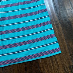 Teal Blue Pink Polo VTG T Shirt Single Stitch Basic 1980s 80s Preppy Vibe