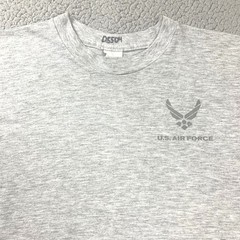 USAF Air Force PT T Shirt Mens Medium Gray Reflective Physical Training UNICOR