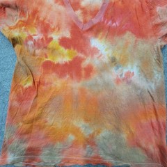 John Henry Mens Tie Dye T-Shirt Size L (42-44) Combed Cotton USA Made