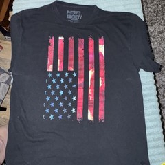 Rebel Society Shirt Mens/unisex Size large Tie Dye:watercolor Brushstroke Flag