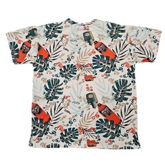 VINTAGE Y2K Akademiks All Over Graphic Print AOP Tropical Palm Top Shirt Large