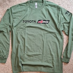 Toyota Long Sleeve T-shirt Pre-Owned Excellent Condition Size L, XL, 2XL