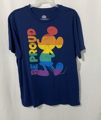 Celebrate Pride! Men’s Disney Mickey Mouse T Shirt “Be Proud” XL (46-48) NWT
