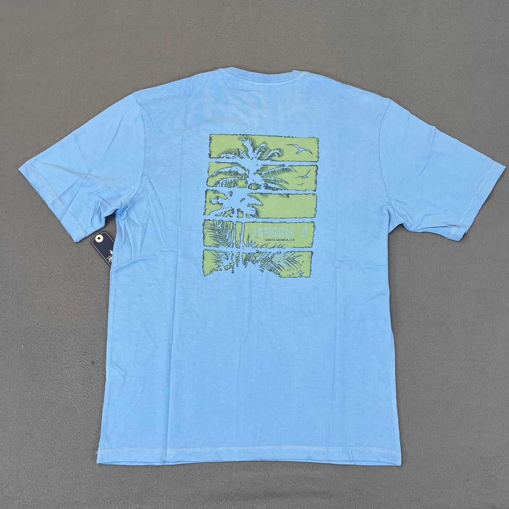 johnnie-O Palm Paradise Graphic SS Shirt Malibu Blue M L XL 2XL Modal Surf NWT |