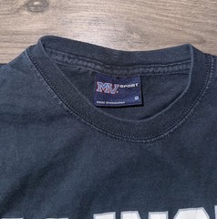 Vintage MV Sport NCAA Illinois State Short Sleeve Tee Shirt Mens Small Black