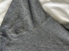 Ralph Lauren RRL Waffle Knit Men’s Henley Size L Grey (Original Price $145)