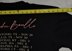 Andrea Bocelli Winter Tour 2023 USA T Shirt Size L