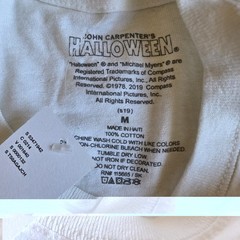 Halloween Michael Myers The Night He Came Home Horror White Med Graphic T-Shirt