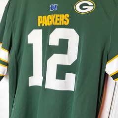 NFL Team Apparel Green Bay Packers Aaron Rodgers 12 Jersey Shirt Mens XL Green