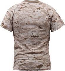 Mens Desert Digital Camouflage Tactical Military Short Sleeve Camo T-Shirt