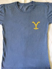 Yellowstone TV Show Dutton Ranch Mineral Wash Licensed Blue T-Shirt