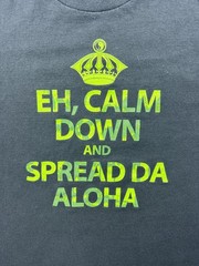 T&C Surf Designs Shirt Mens XL Black Spread Da Aloha Graphic Tee Tagless