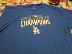 Los Angeles Dodgers T-Shirt – Blue – 2XL – World Series Champs