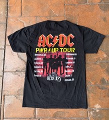 AC/DC Power Up Tour North America 2025 T-Shirt Men’s Small Black